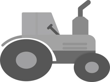 Traktör simgesi, vektör illüstrasyonu 