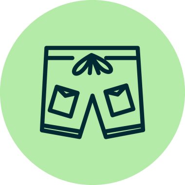 Kısa simge vektör illüstrasyonu