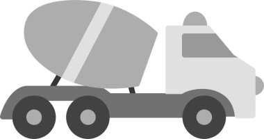 Cement Truck web icon simple illustration