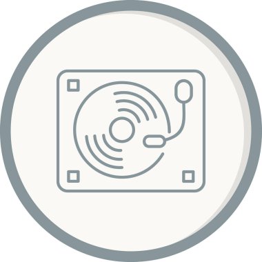 Döner tablonun vektör çizimi 