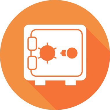 Güvenli kutu simgesinin vektör çizimi