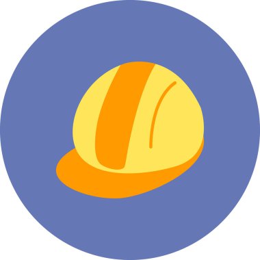 Miğfer. Web simgesi vektör illüstrasyonu 