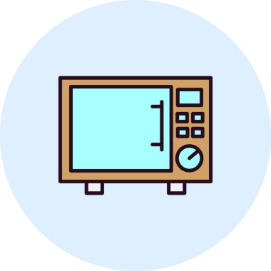 Fırının vektör simgesi. Web illüstrasyonu