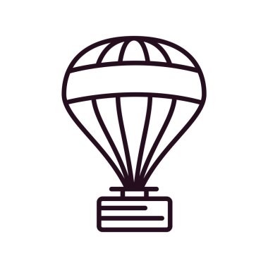 Hot air ballon icon vector illustration