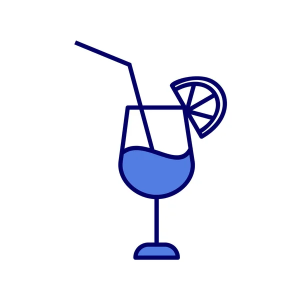 Cocktail Icon Vector Illustration — Stock Vector