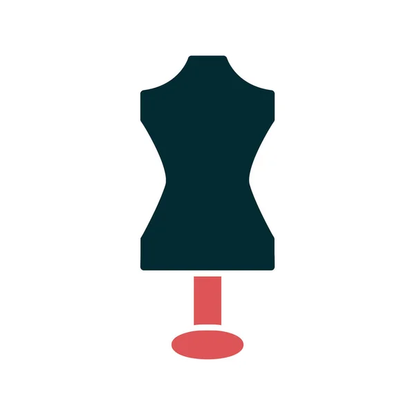 Mannequin Icon Flat Illustration Clothes Vector Symbol Web — 스톡 벡터