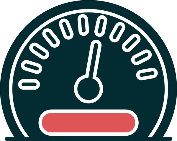 Speedometer Icon Trendy Style Isolated Background — Stock Vector