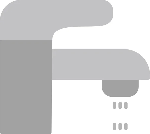 Abbildung Des Wasserhahn Symbols — Stockvektor