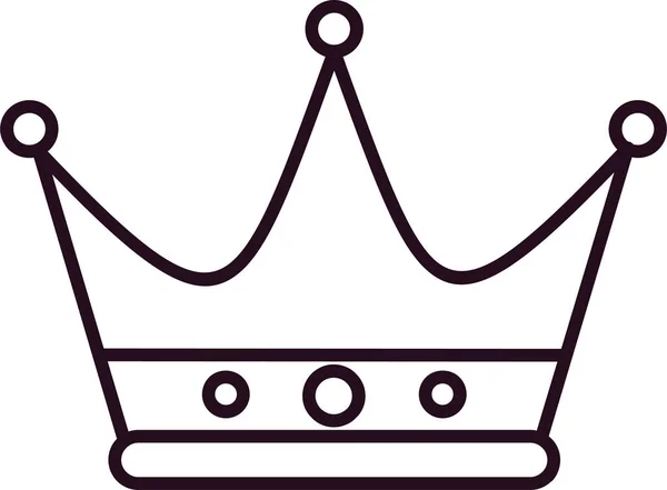 王冠のアイコンベクトルイラスト — ストックベクタ