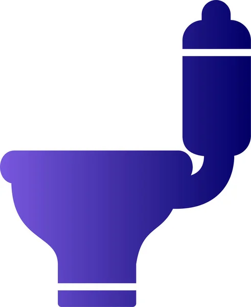 Toilet Web Icon Simple Illustration — Image vectorielle