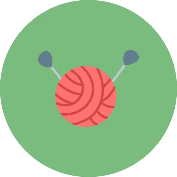 Illustration Vectorielle Icône Balle Fil — Image vectorielle