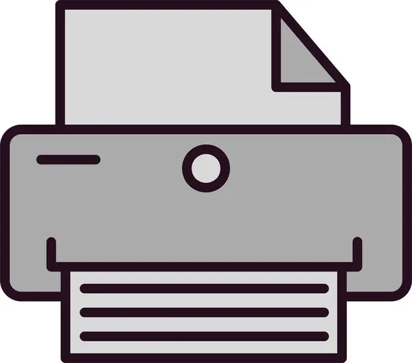 Impresora Icono Web Simple — Vector de stock