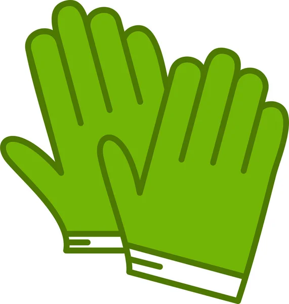 Guantes Icono Vector Ilustración — Vector de stock