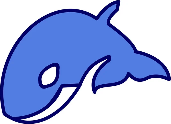 Orca Fish Icon Vector Illustration — Stockový vektor