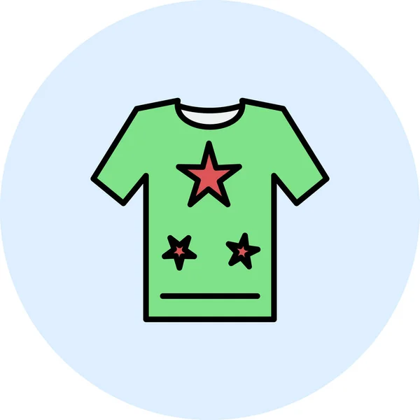 Tシャツのアイコンベクトルイラスト — ストックベクタ
