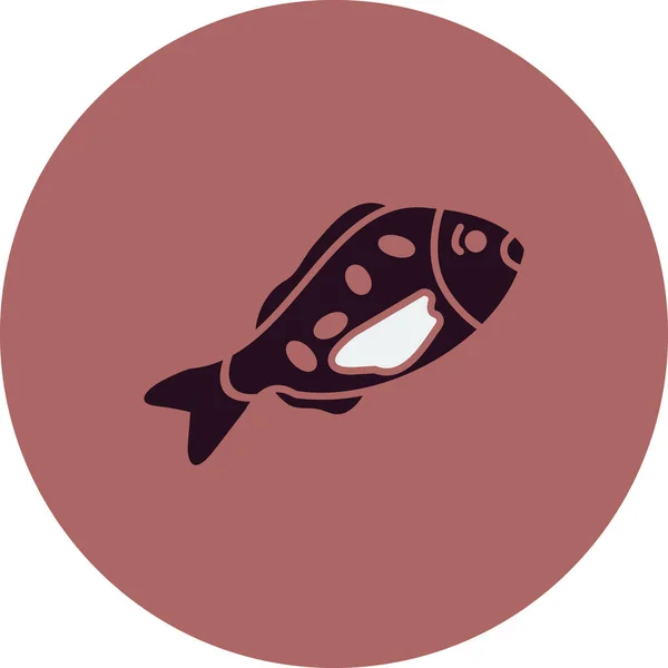 Jew Fish Icon Vector Illustration — Stok Vektör