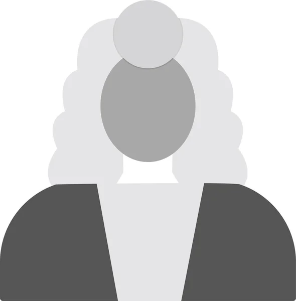 Judge Web Icon Simple Illustration — Stock Vector