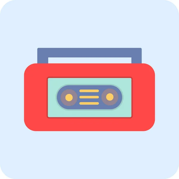 Video Tape Web Icon Simple Illustration — Stockvector