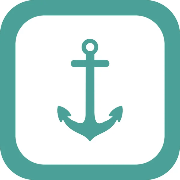 Anchor Icon Simple Illustration Nautical Symbol Vector — Vector de stoc