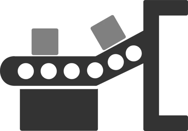 Conveyor Belt Web Icon Simple Illustration —  Vetores de Stock