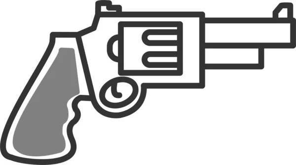 Gun Web Symbol Einfache Illustration — Stockvektor