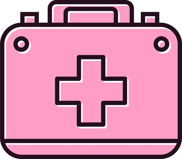 Medical First Aid Kit Vector Icon — Stock Vector