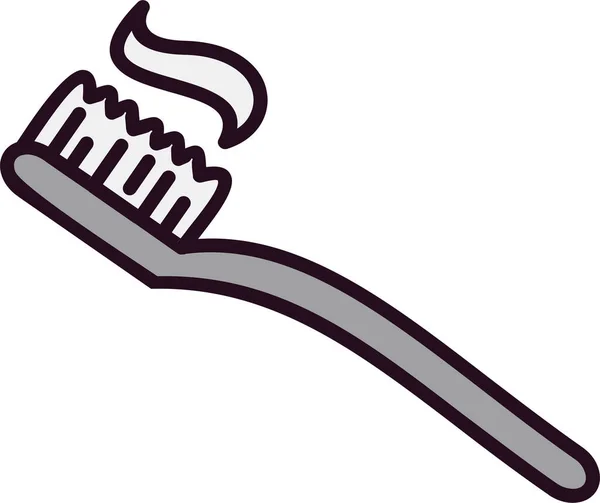 Tooth Brush Web Icon Simple Illustration – stockvektor