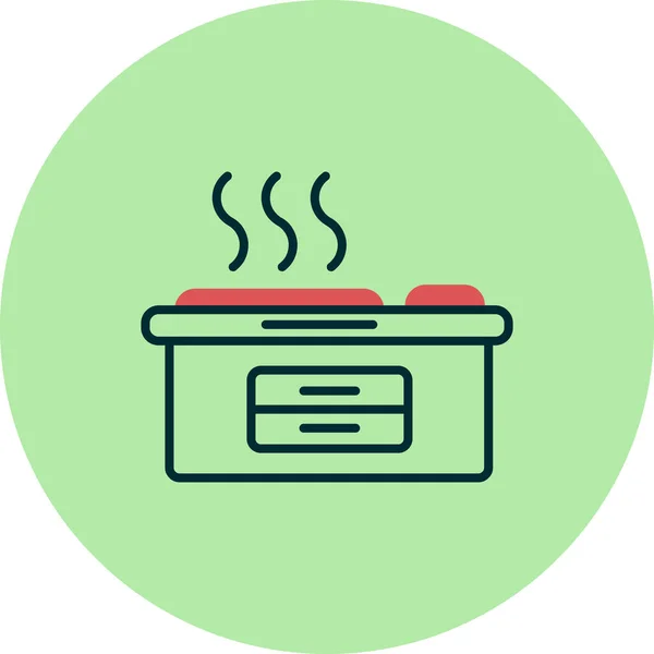 Kitchen Stove Web Icon — Stock Vector