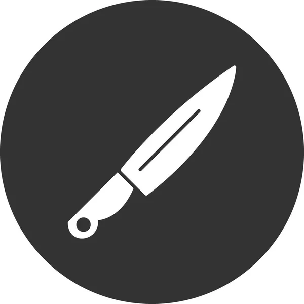 Knife Web Icon Simple Illustration — Stock Vector