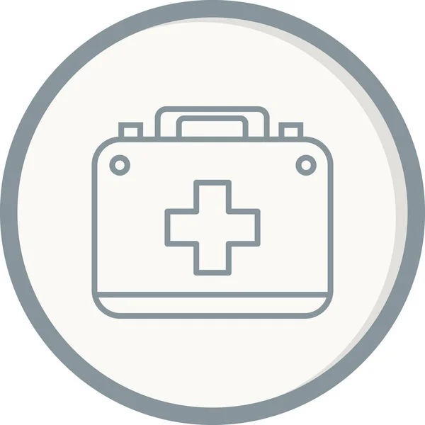 Medical First Aid Kit Vector Icon — Stok Vektör