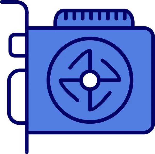 Illustration Graphics Card Icon — Vector de stock