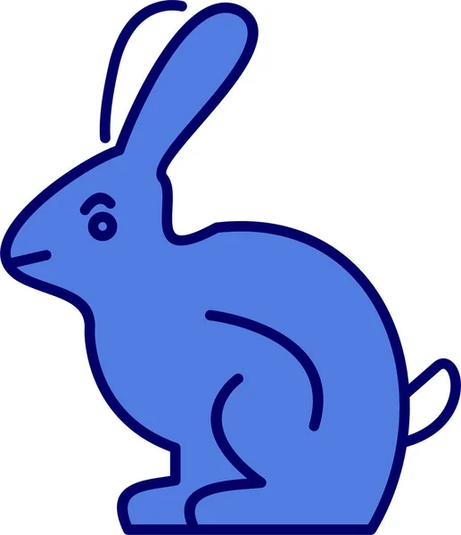 Illustration Rabbit Web Icon — Image vectorielle