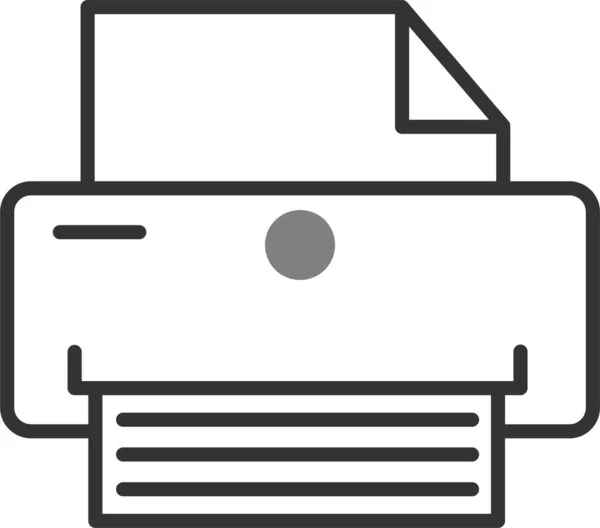 Printer Web Icon Simple — Stockvector