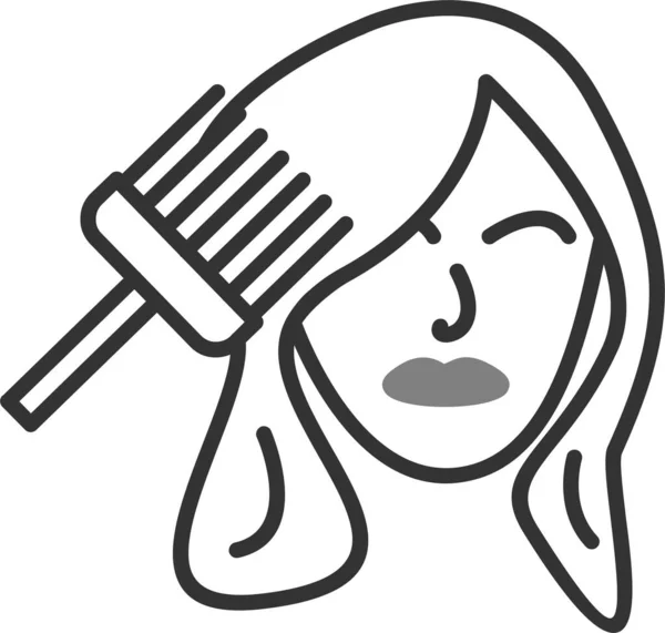 Ilustración Vectorial Tinte Para Cabello — Archivo Imágenes Vectoriales