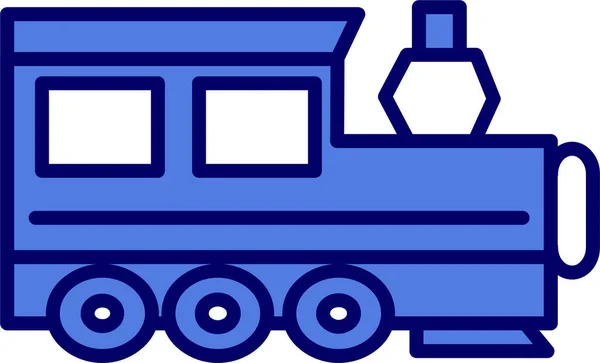 Tren Icono Web Ilustración Simple — Vector de stock