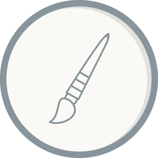 Fırça Simgesi Vektör Illüstrasyonunu Boya — Stok Vektör