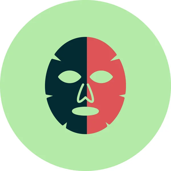 Facial Mask Web Icon Simple Illustration — Vector de stock