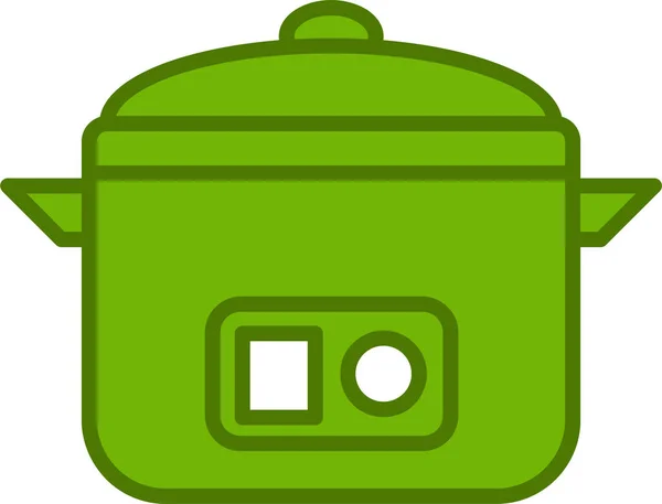Vector Illustration Modern Rice Cooker Icon — Image vectorielle