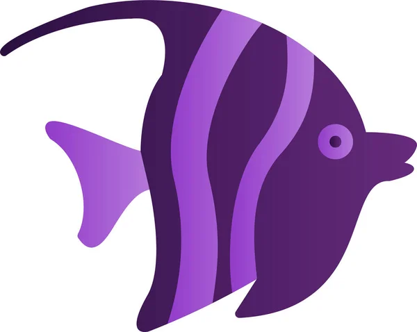 Butterfly Fish Icon Vector Illustration — ストックベクタ