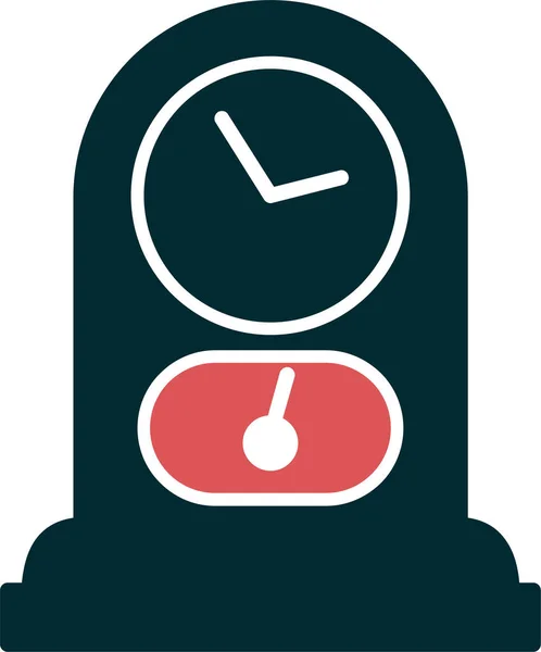 Reloj Icono Vector Ilustración — Archivo Imágenes Vectoriales