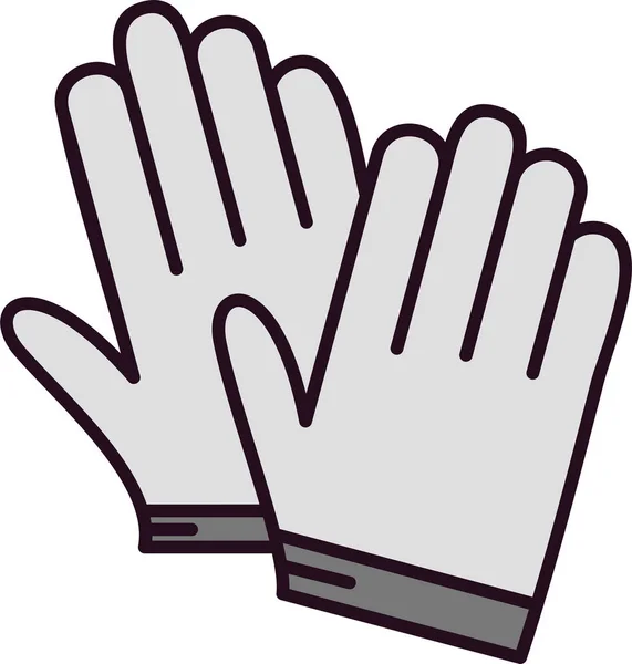 Gloves Icon Vector Illustration — Stock Vector