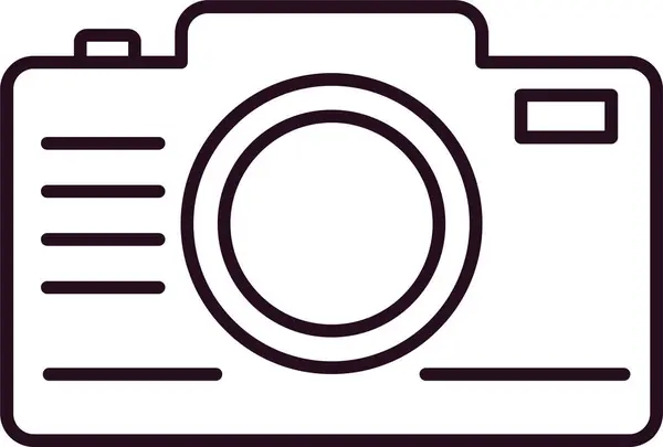 Vector Illustration Photo Camera Icon — Stock Vector