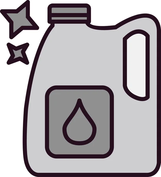 Oil Bottle Icon Vector Illustration — Stockvektor