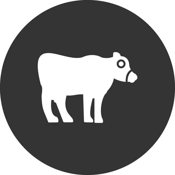 Ilustração Vetorial Uma Vaca —  Vetores de Stock