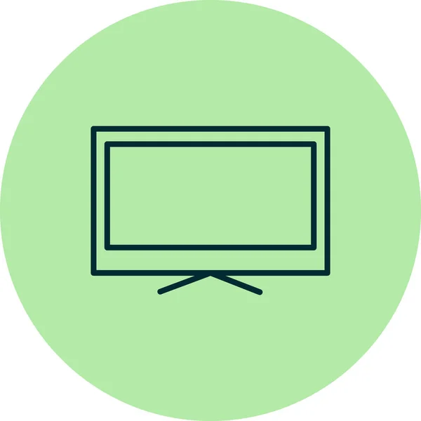 Icône Télévision Illustration Vectorielle — Image vectorielle