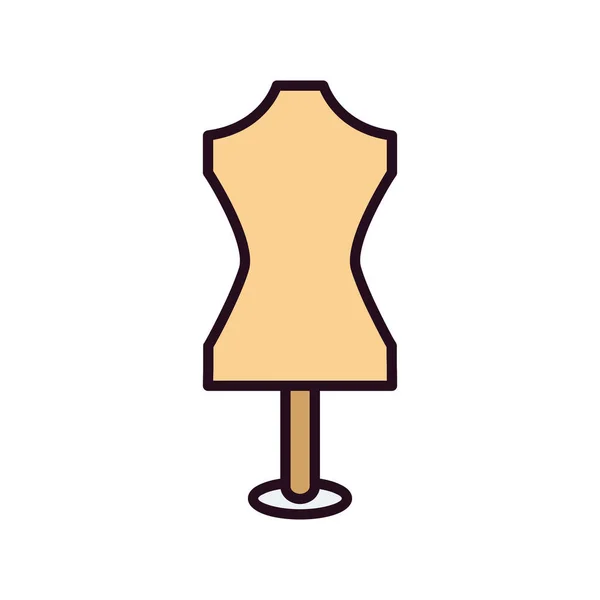 Mannequin Icon Flat Illustration Clothes Vector Symbol Web — Stockový vektor