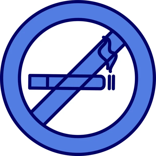 Rökförbud Vektor Illustration — Stock vektor