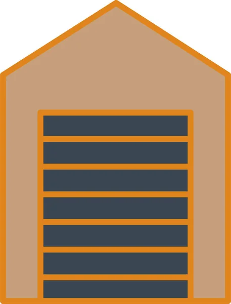 Vector Illustration Garage Icon — Vetor de Stock