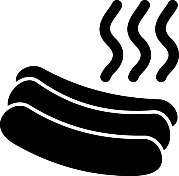 Icono Hot Dog Ilustración Vectorial — Vector de stock