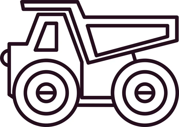 Vector Illustration Wagon Icon — Stock Vector